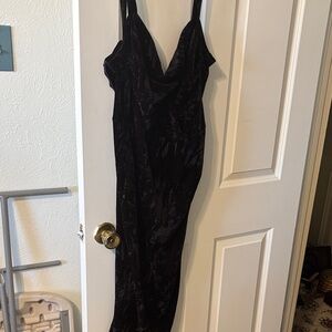 Black Velvet Slip Dress